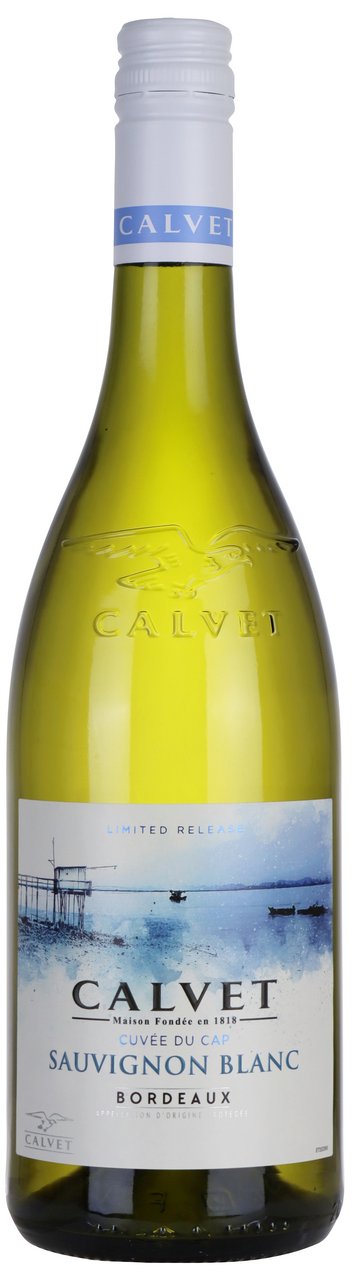 Изображение товара Вино Calvet Cuvee du Cap Sauvignon Blanc белое сухое, 0.75л