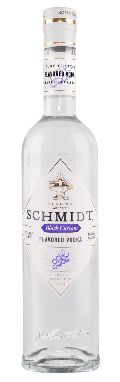 Изображение товара Водка Schmidt черная смородина 0.7л премиум оформление для коктейлей