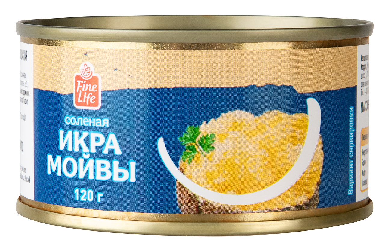 Fine Life Икра мойвы, 140г