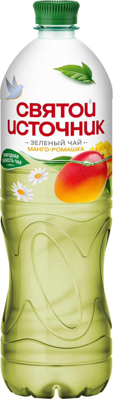 Холодный чай Святой Источник зеленый манго-ромашка, 1л