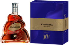 Коньяк Старейшина 12 лет в подарочной упаковке, 0.5л