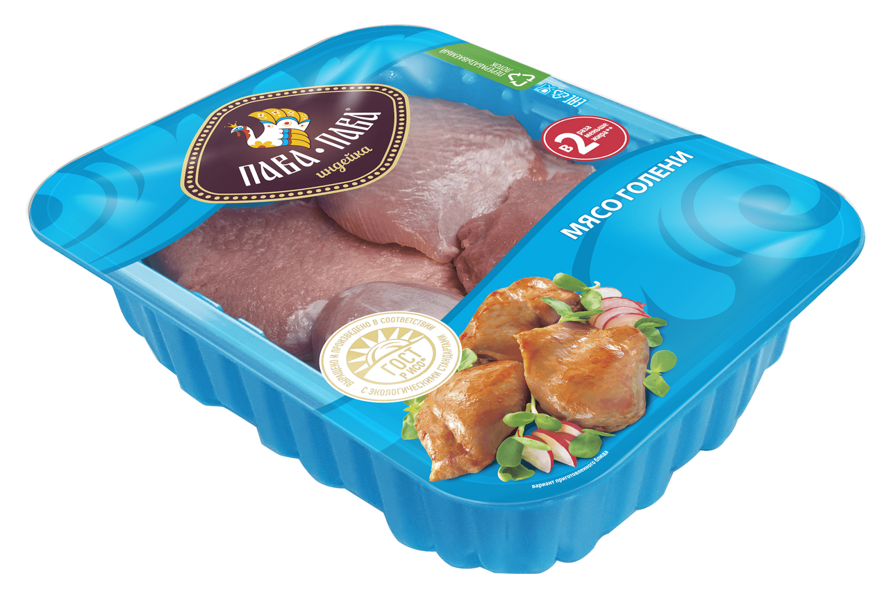 Изображение товара Мясо голени индейки Пава Пава охлажденное, 450г