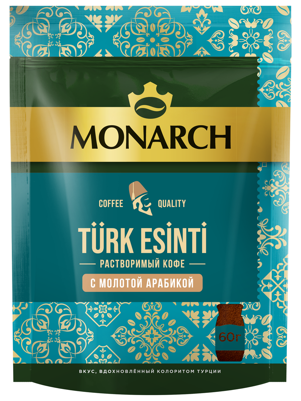 Изображение товара Кофе Monarch Turk Esinti растворимый с молотым, 60г