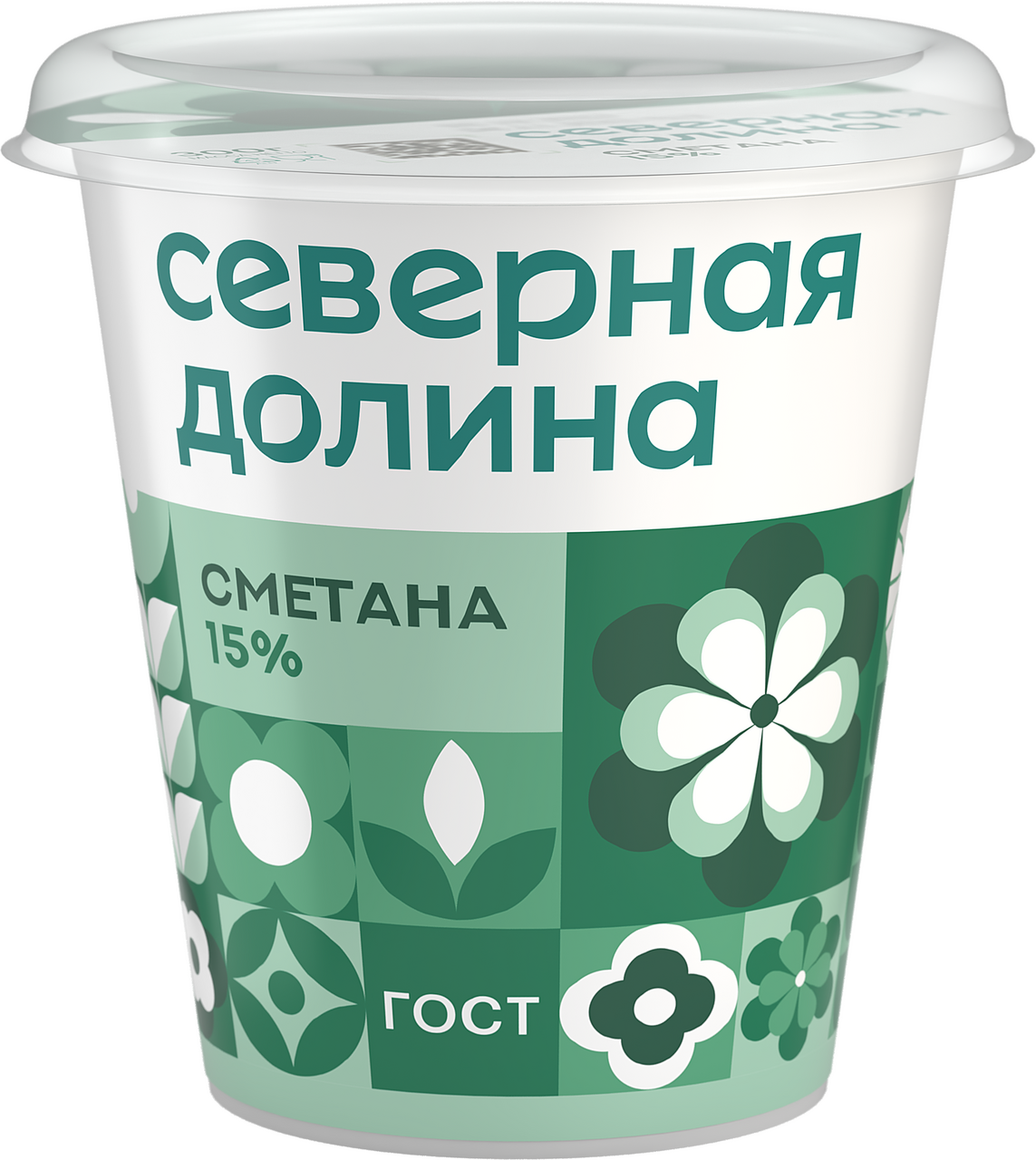 Сметана Северная долина 15%, 300г