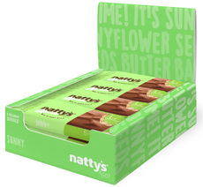 Батончик шоколадный Nattys&Go Sunny Халва, 45г x 12 шт