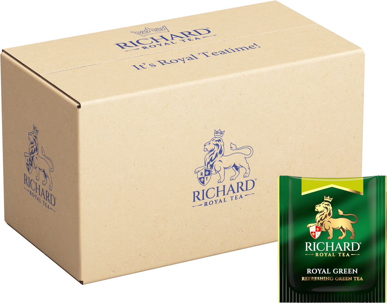 Чай зеленый Richard Royal Green пакетированный (2г x 200шт), 400г