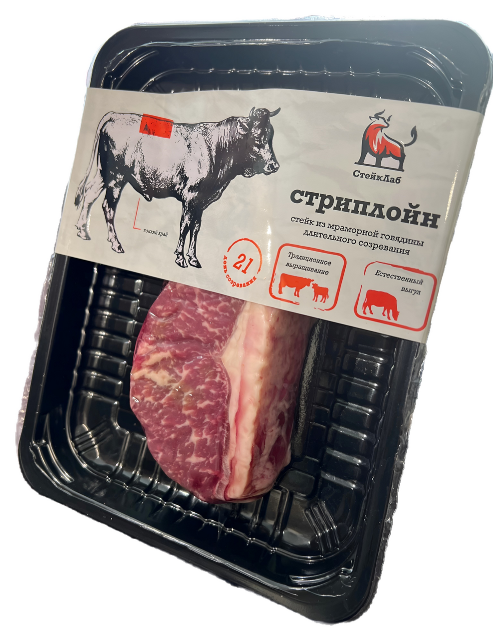 Изображение товара Стейк СтейкЛаб мраморный охлажденный, 320г