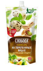 Майонез Слобода на перепелиных яйцах 67%, 400мл