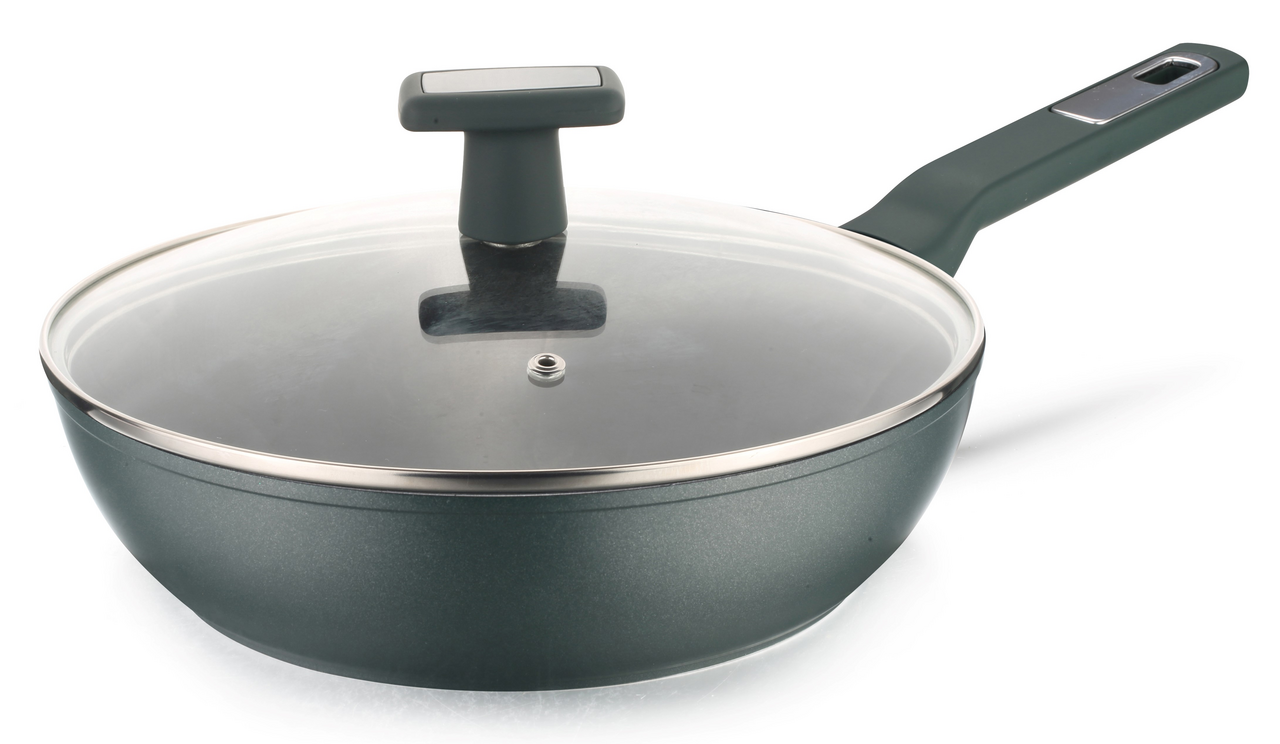 Изображение товара Глубокая сковорода Excilon 24см с крышкой для индукционных плит