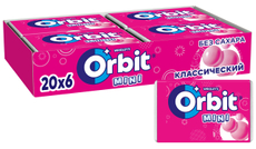 Жевательная резинка Orbit Mini классический без сахара, 10.2г x 20 шт