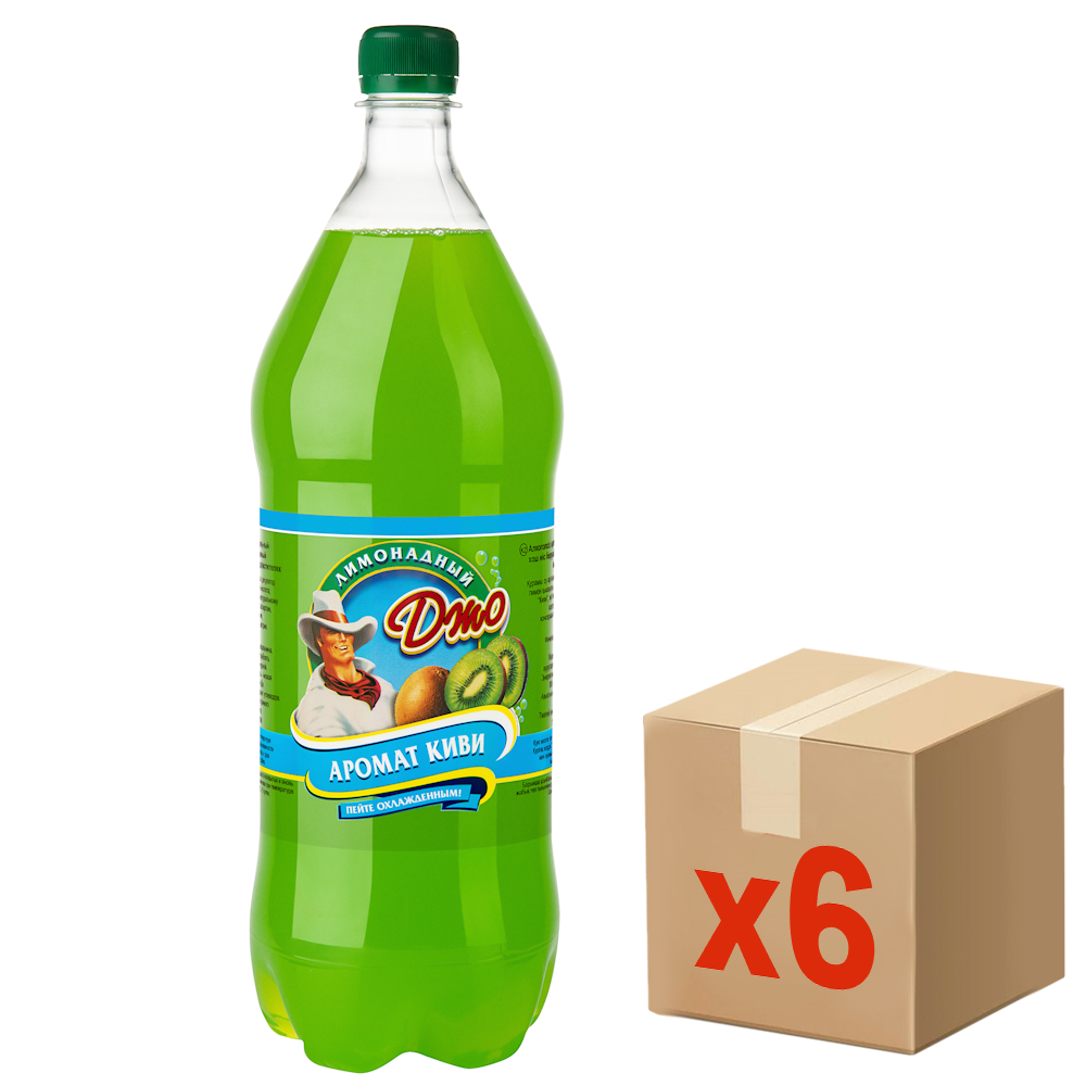 Напиток Лимонадный Джо киви газированный, 1.5л x 6 шт