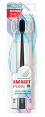 Зубная щетка Lacalut Pure средняя, 3шт