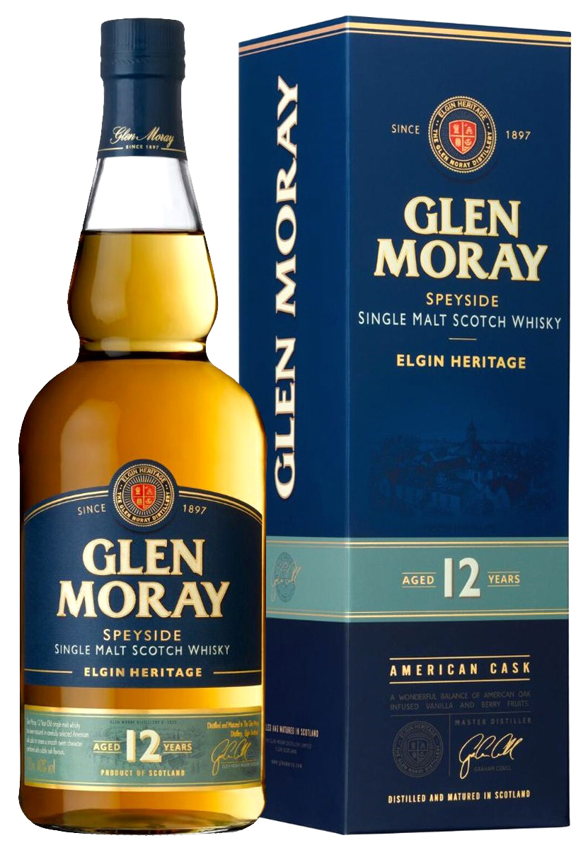 Изображение товара Виски Glen Moray Elgin Heritage 12 лет в подарочной упаковке, 0.7л