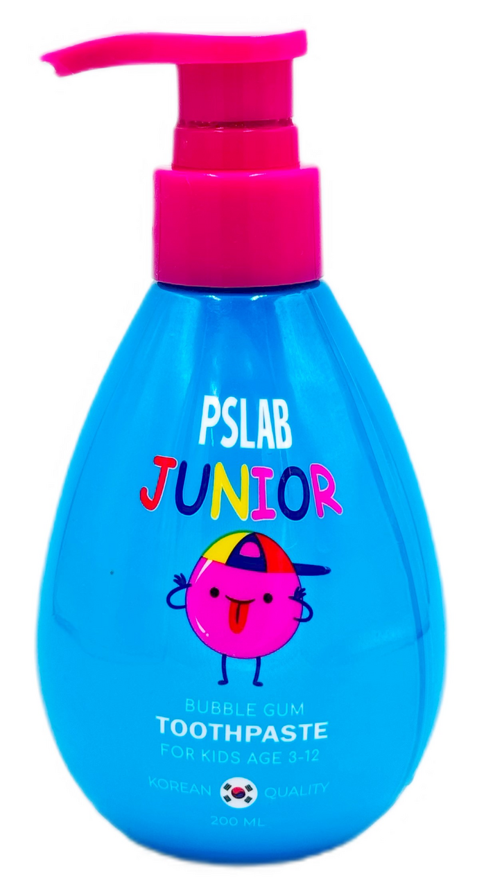 Изображение товара Детская зубная паста PSLab Junior Bubble Gum, 200 мл, натуральный уход для детей
