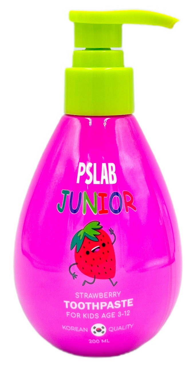 Изображение товара Зубная паста детская PSLab Junior Клубника от 3 до 12 лет, 200мл