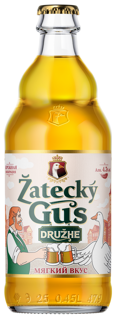 Изображение товара Пиво Zatecky Gus Druzhe, 0.45л