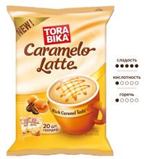 Напиток кофейный Torabika карамельный латте растворимый (25г x 20шт), 500г