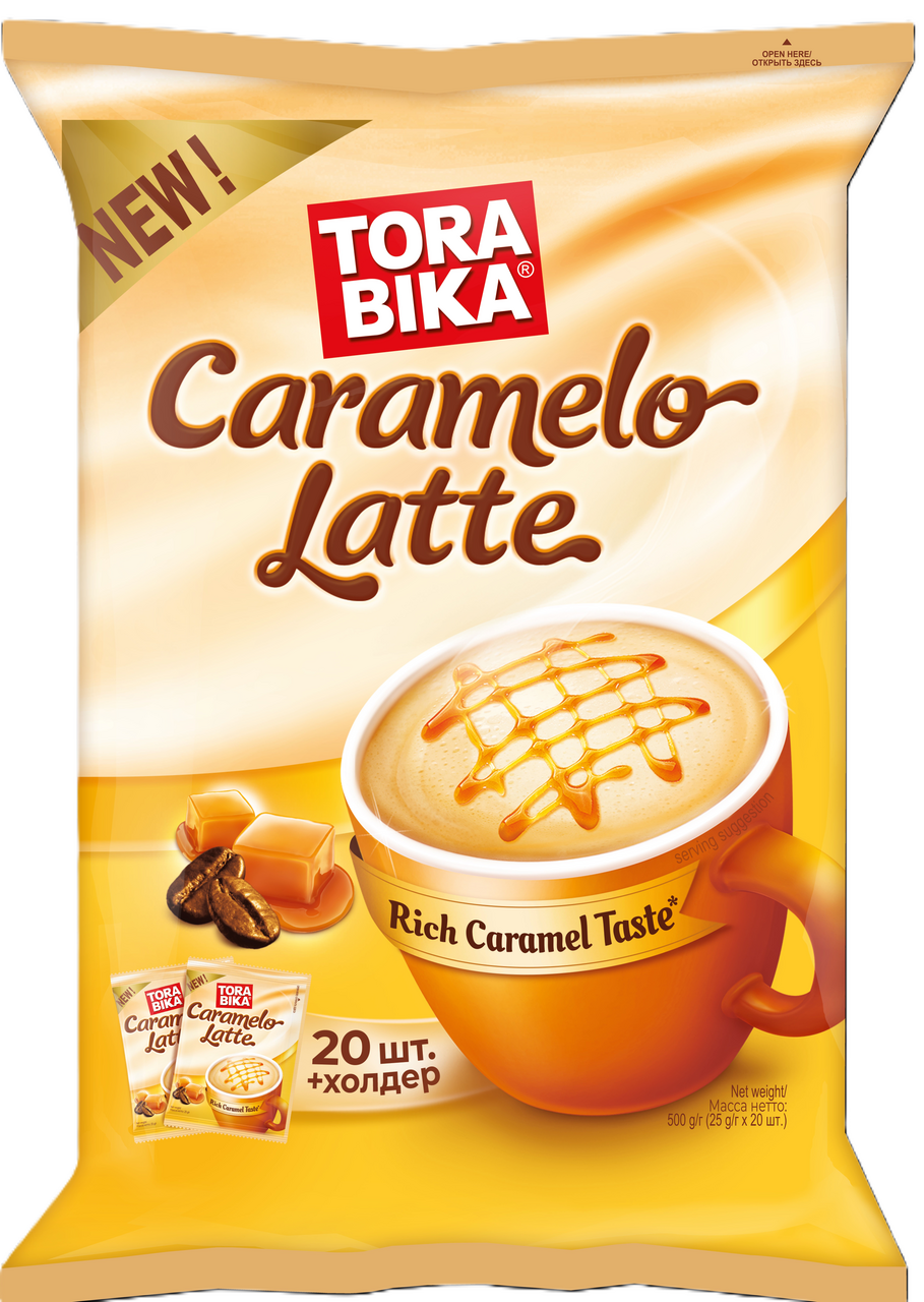 Изображение товара Растворимый кофе Torabika карамельный латте 25г x 20шт