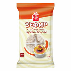 Fine Life Зефир крем-брюле, 270г
