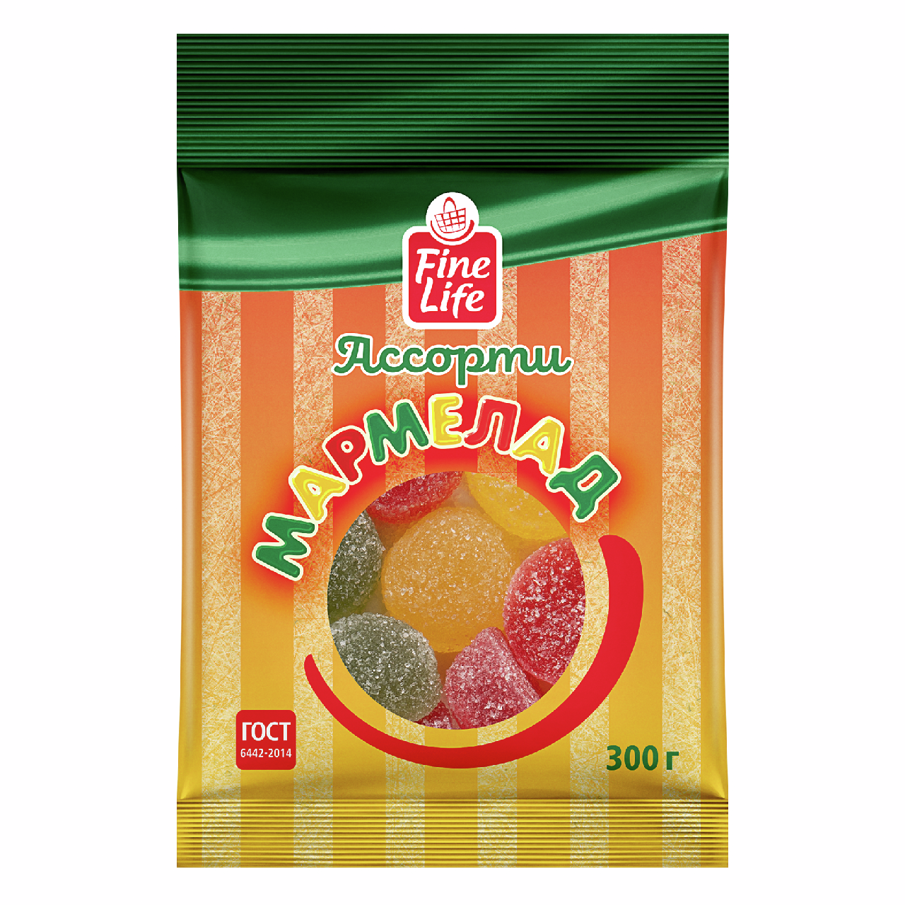 Fine Life Мармелад ассорти, 300г