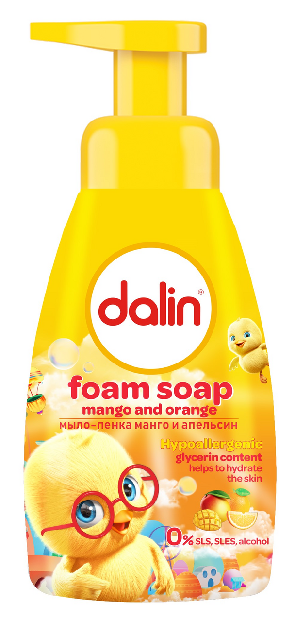 Изображение товара Мыло-пенка детское Dalin манго-апельсин, 200мл