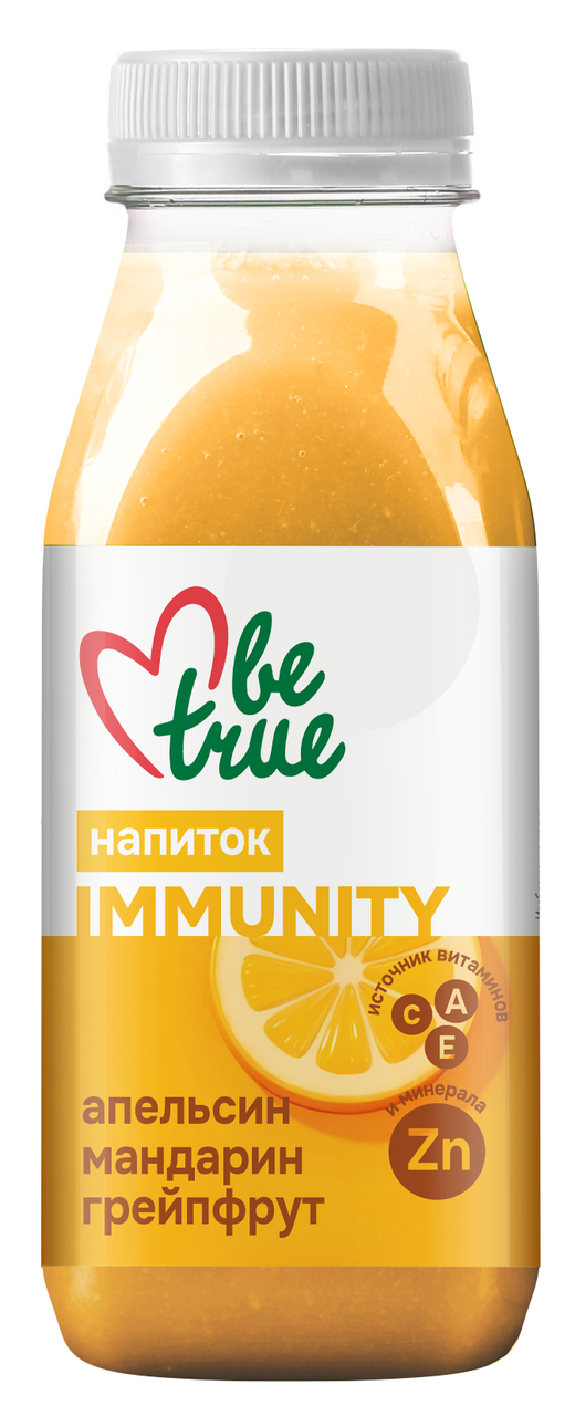 Смузи Be True Апельсин-Мандарин-Грейпфрут с витаминами, 250мл