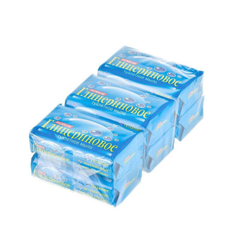 Мыло туалетное Невская Косметика Глицериновое, 90г x 6 шт
