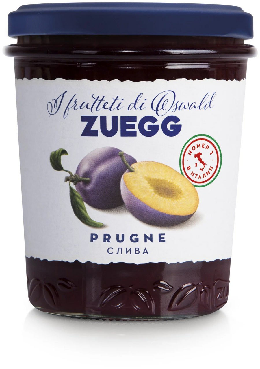Джем Zuegg Слива конфитюр экстра, 330г