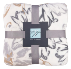 Плед Tessolo Home Бланш микровелюр молочный, 150 x 200см