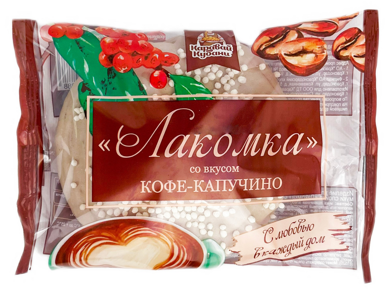 Слойка Каравай Кубани Лакомка кофе-капучино, 100г