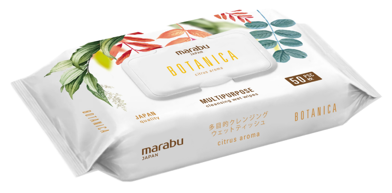 Салфетки влажные Marabu Japan Botanica, 50шт