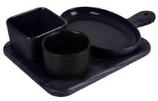 Tarrington House Менажница Acacia + подставка, 3шт