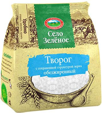 Творог Село Зеленое обезжиренный, 200г
