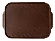 Поднос для фастфуда Mgprof коричневый, 45 x 34.5-49 x 34.5см