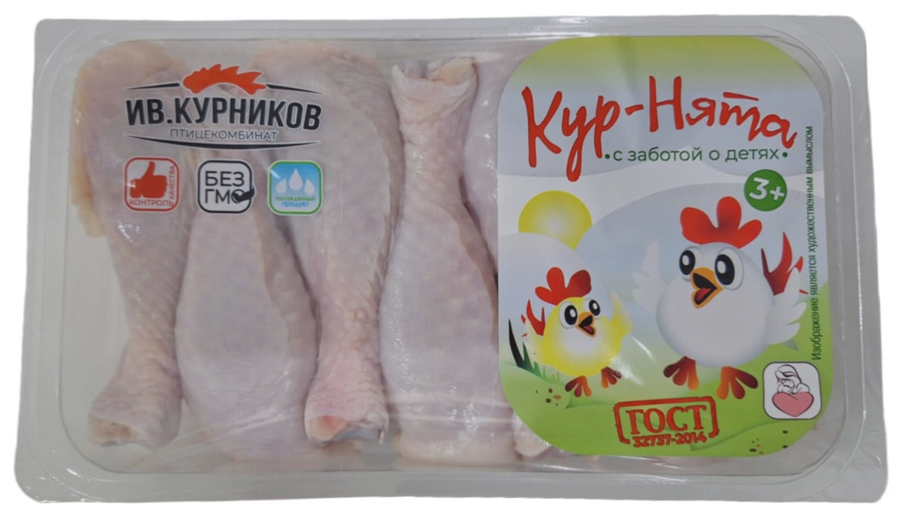 Голень цыпленка-бройлера Ив.Курников Кур-нята охлажденная, ~750г