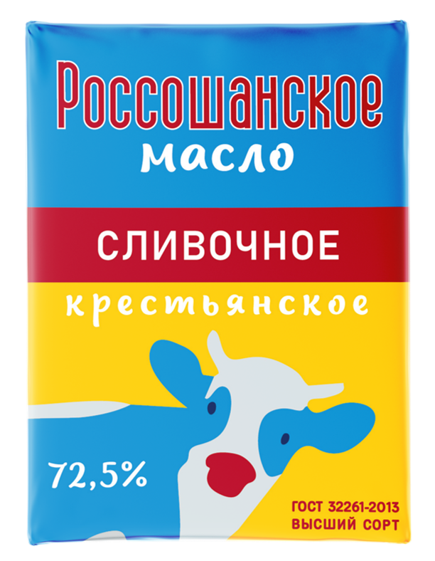Масло сливочное Россошанский Крестьянское 72.5% 150г