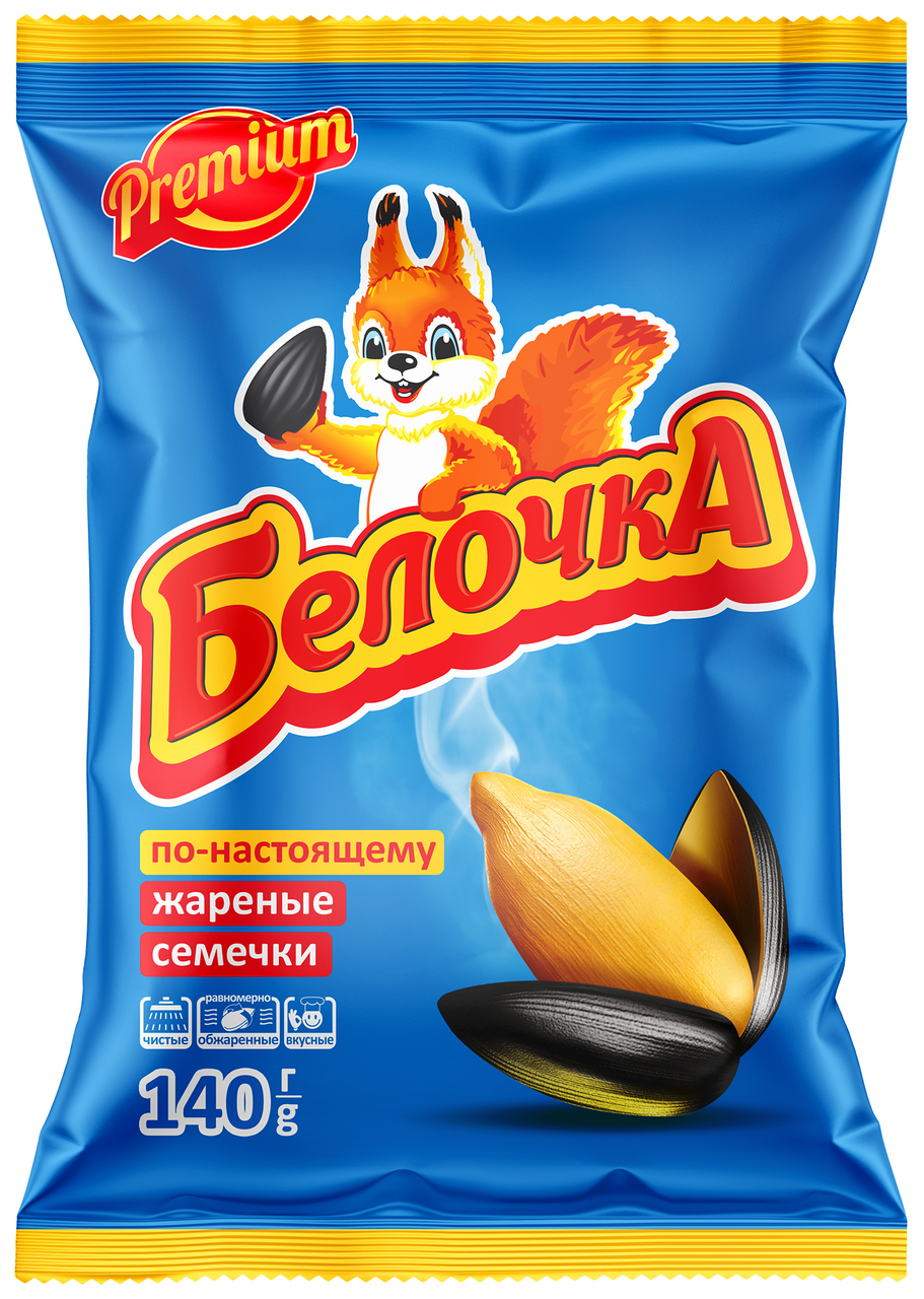 Семечки подсолнечные Белочка 140г