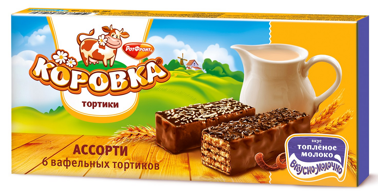 Торт Коровка вафельный ассорти, 180г