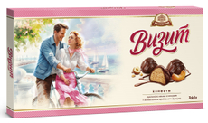 Конфеты Бабаевский Визит с дробленым фундуком, 340г