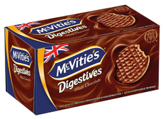 Печенье Mcvitie's Digestives цельнозерновое с молочным шоколадом, 200г