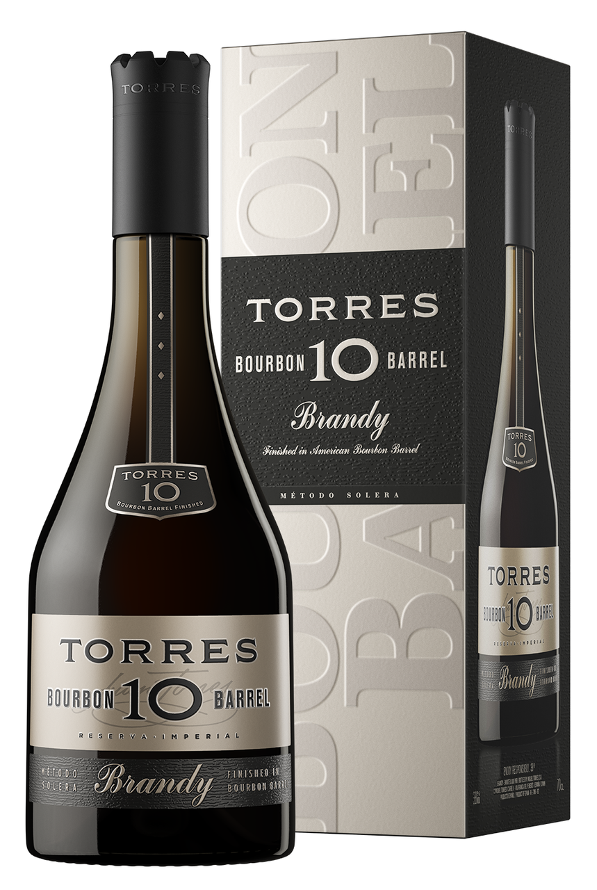 Изображение товара Бренди Torres Bourbon Barrel 10 в подарочной упаковке, 0.7л