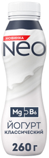 Йогурт питьевой Neo Классический без сахара 1.8%, 260г