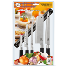 Набор ножей Axwild Asia на магнитном держателе, 6 предметов