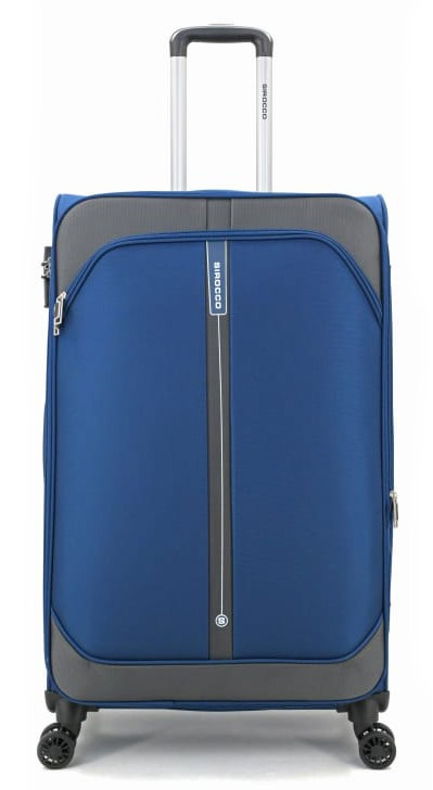 Чемодан Sirocco New York темно-синий нейлон размер L, 78.5 x 48.5 x 31см