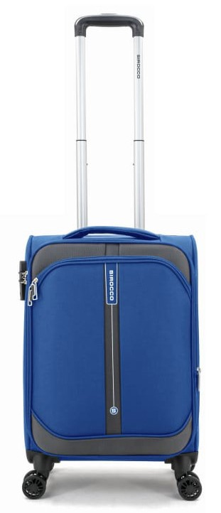 Чемодан Sirocco New York темно-синий нейлон размер S, 55 x 33 x 20см