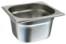 Гастроемкость нержавеющая сталь 1/6 100мм, 1.5л