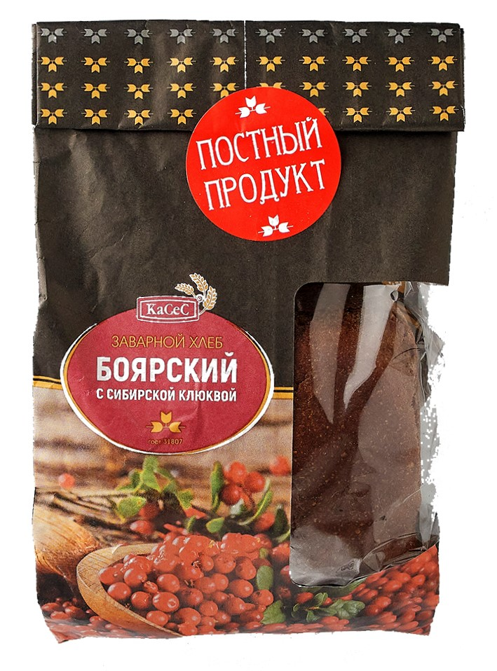 Хлеб Касес Боярский с клюквой, 350г