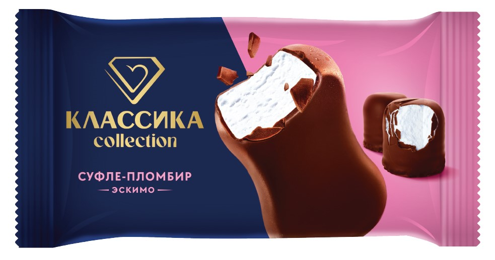 Мороженое пломбир Классика Collection Суфле эскимо ГОСТ, 60г