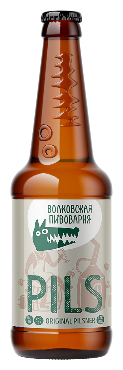Изображение товара Пиво Волковская пивоварня Pils светлое фильтрованное, 0.45л