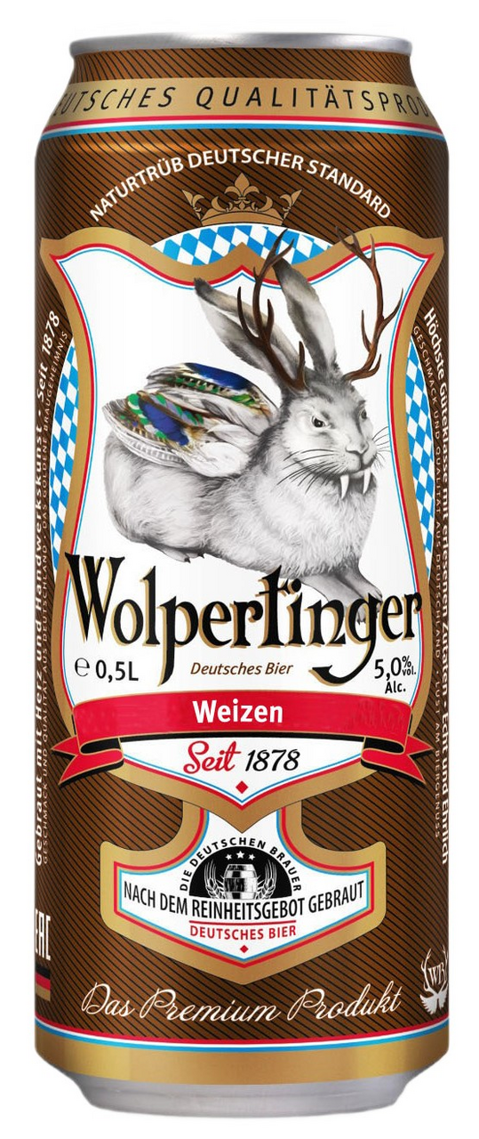 Изображение товара Напиток пивной Wolpertinger Weizen, 0.5л